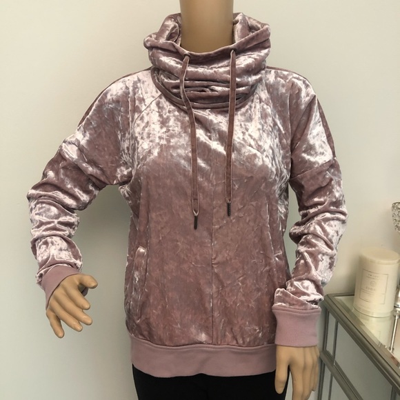 Betsy Johnson Velvet Funnel Neck Pullover - Picture 9 of 9